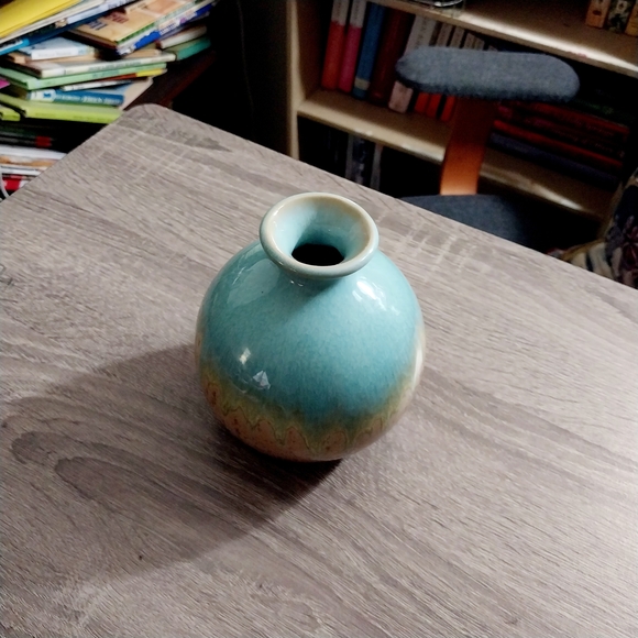 Turquoise Ceramic Diffuser For Reed Sticks - Picture 4 of 4